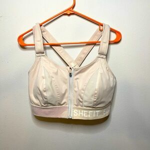 SHEFIT Light Beige Adjustable Sports Bra